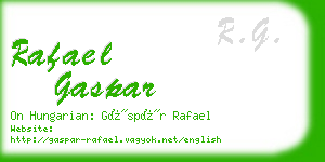 rafael gaspar business card